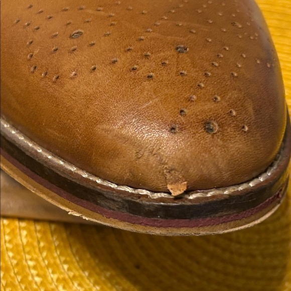 Johnston‎ Murphy Classic Brown and Cream Leather Wingtip Oxfords Size 11.5 - Picture 7 of 7